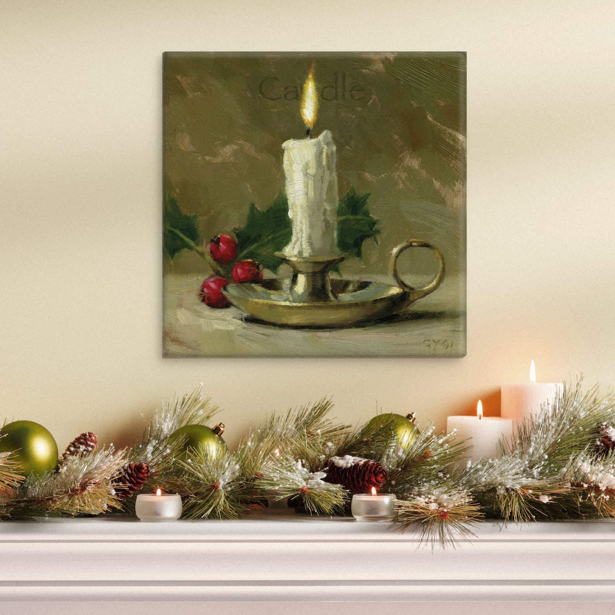 Candle Giclee Wall Art