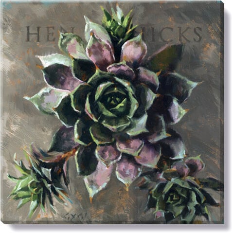 Hen & Chicks Giclee Wall Art