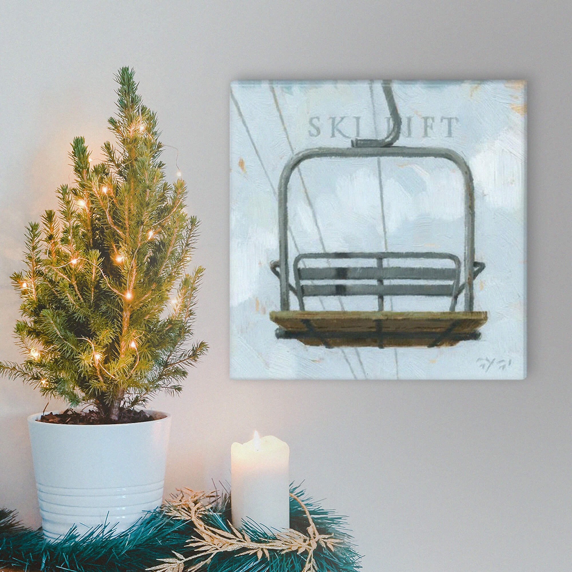 Ski Lift Giclee Wall Art