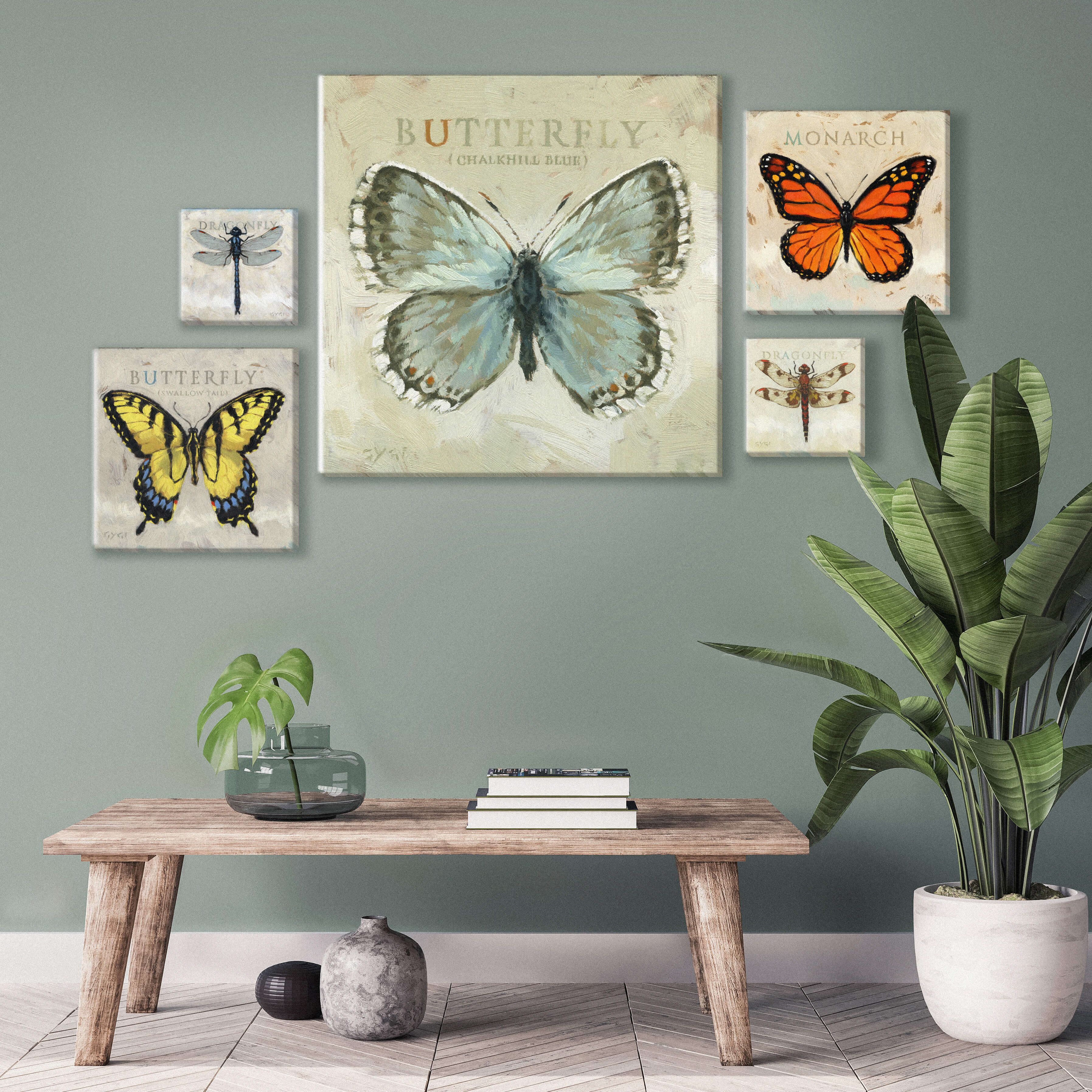 Brown Dragonfly Giclee Art