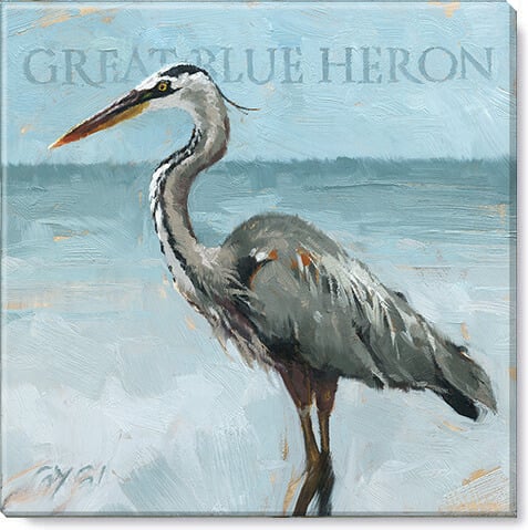 Blue Heron Giclee Wall Art