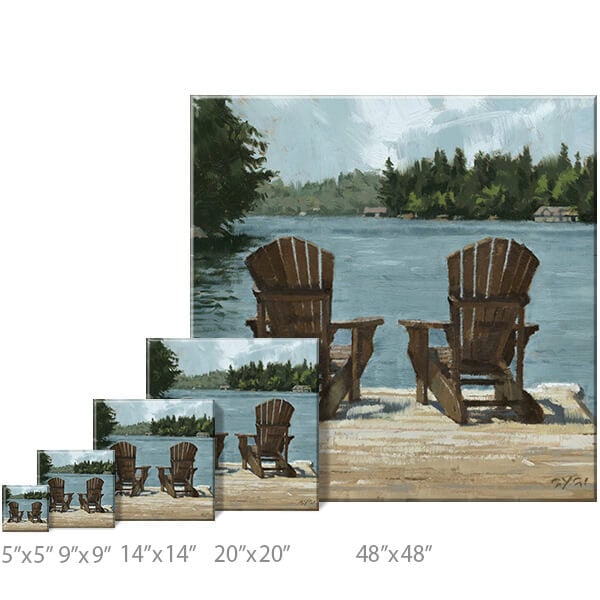 Adirondack Chairs Giclee Art