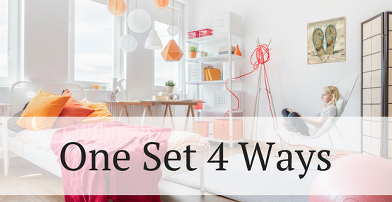 One Print Set Used 4 Different Ways