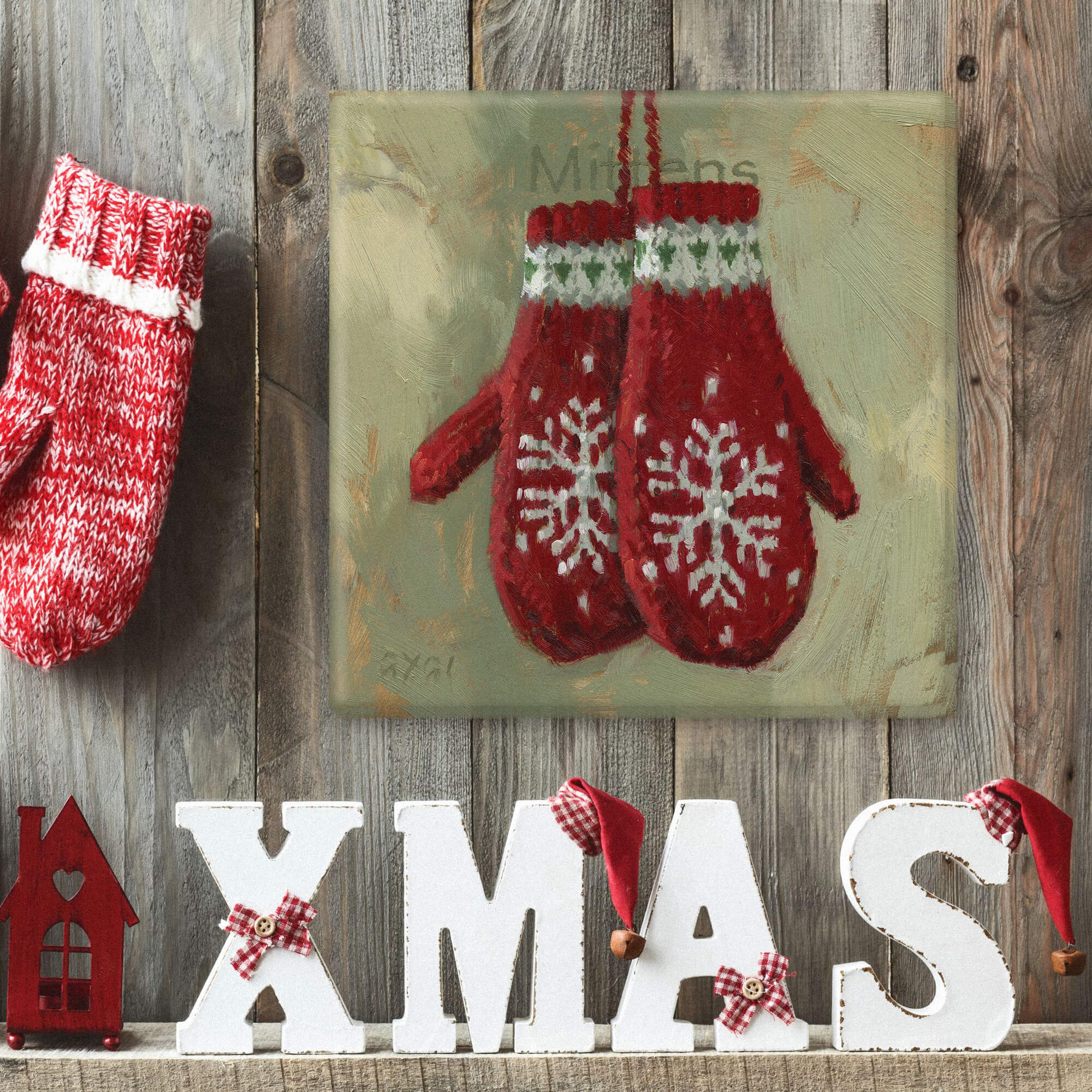 Mittens Giclee Wall Art