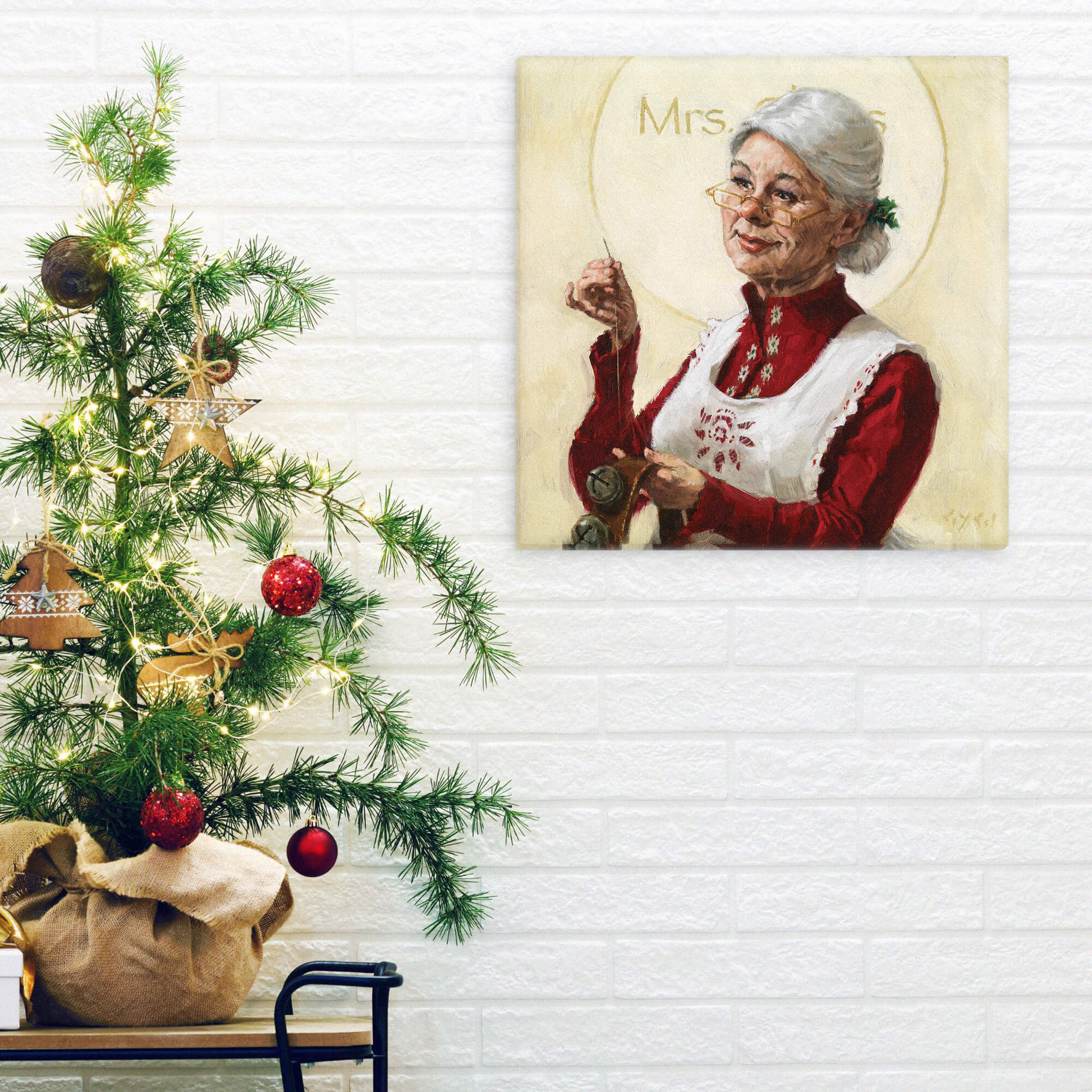 Mrs. Claus Giclee Wall Art