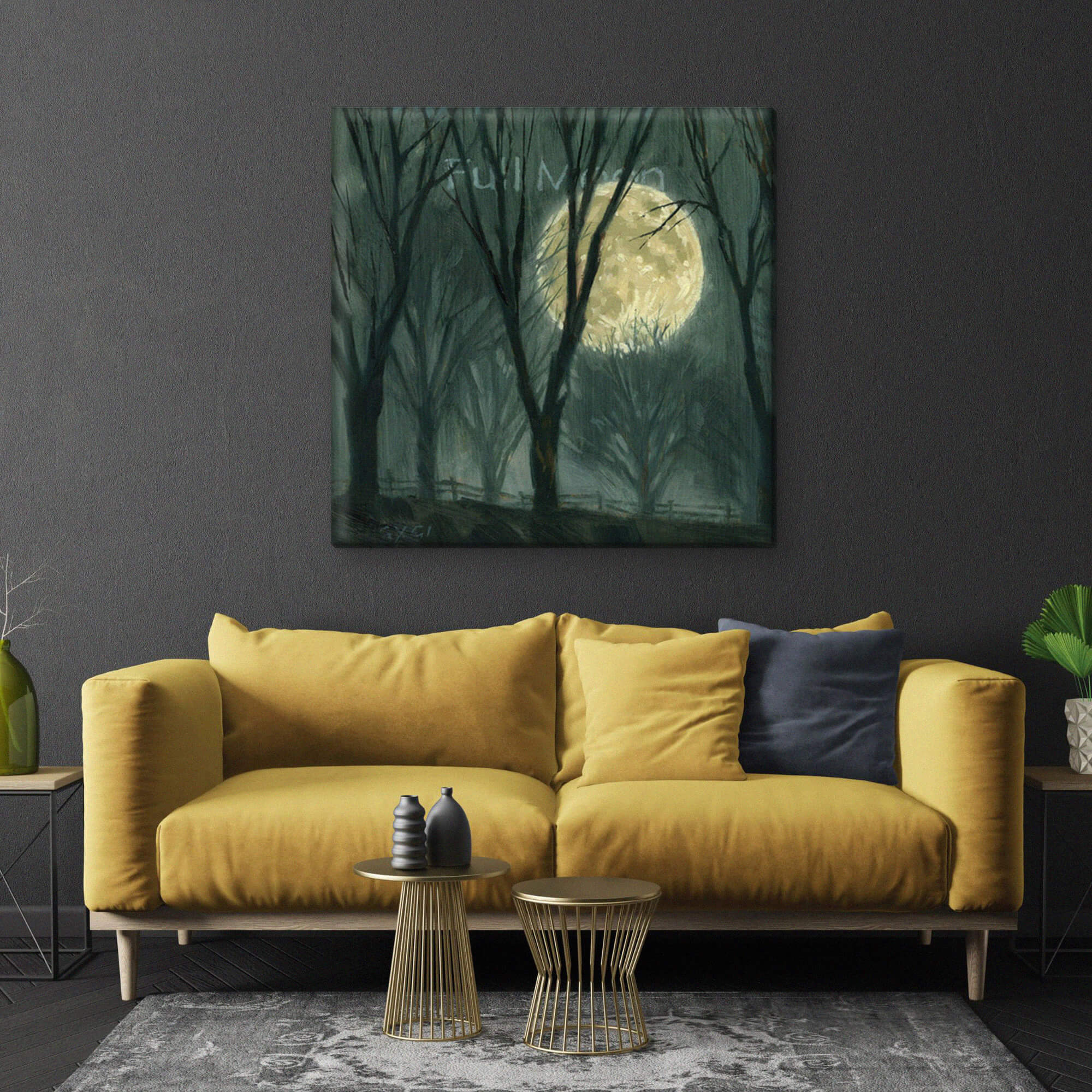 Full Moon Giclee Wall Art