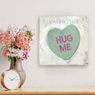 Green Candy Heart Giclee Wall