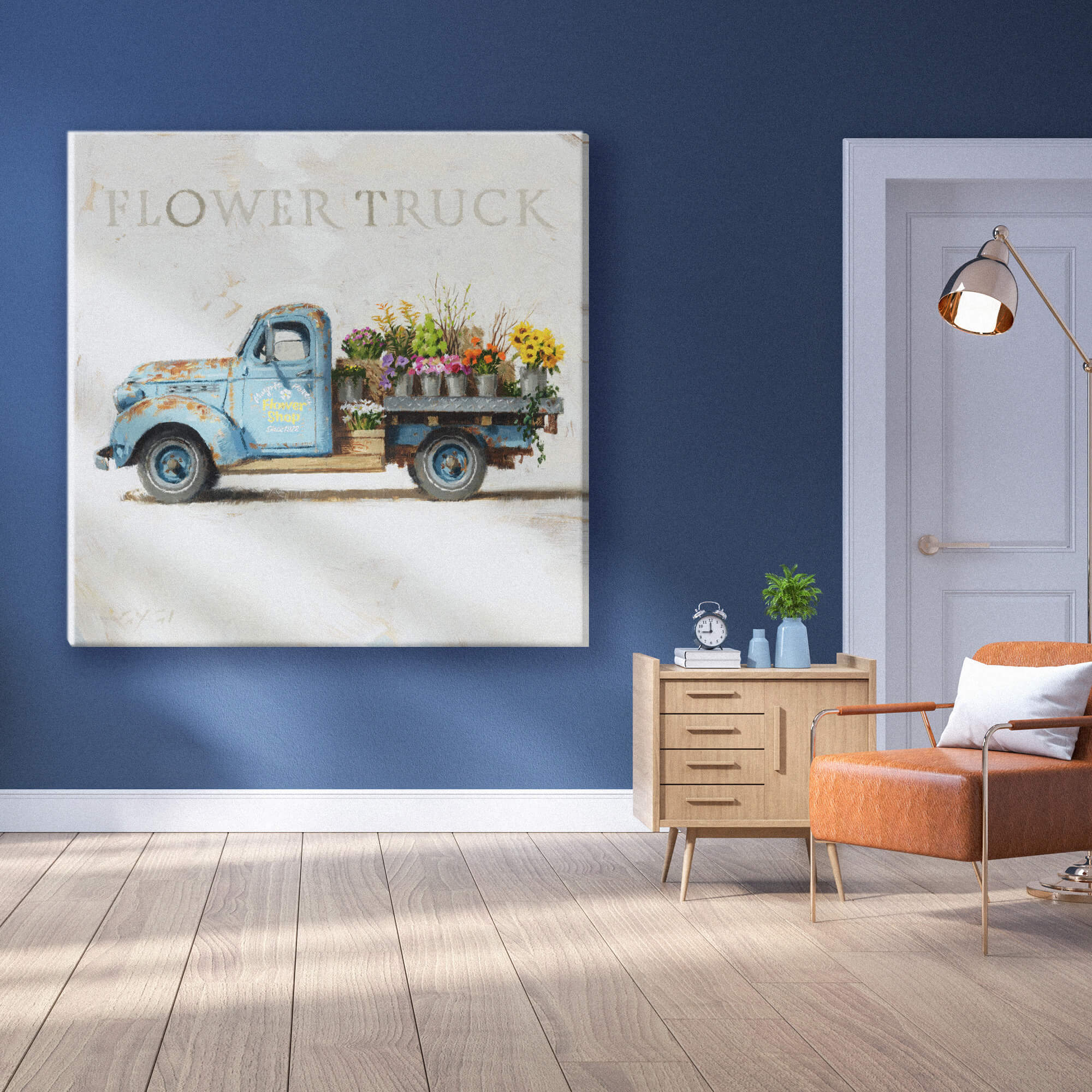 Flower Truck Giclee Wall Art