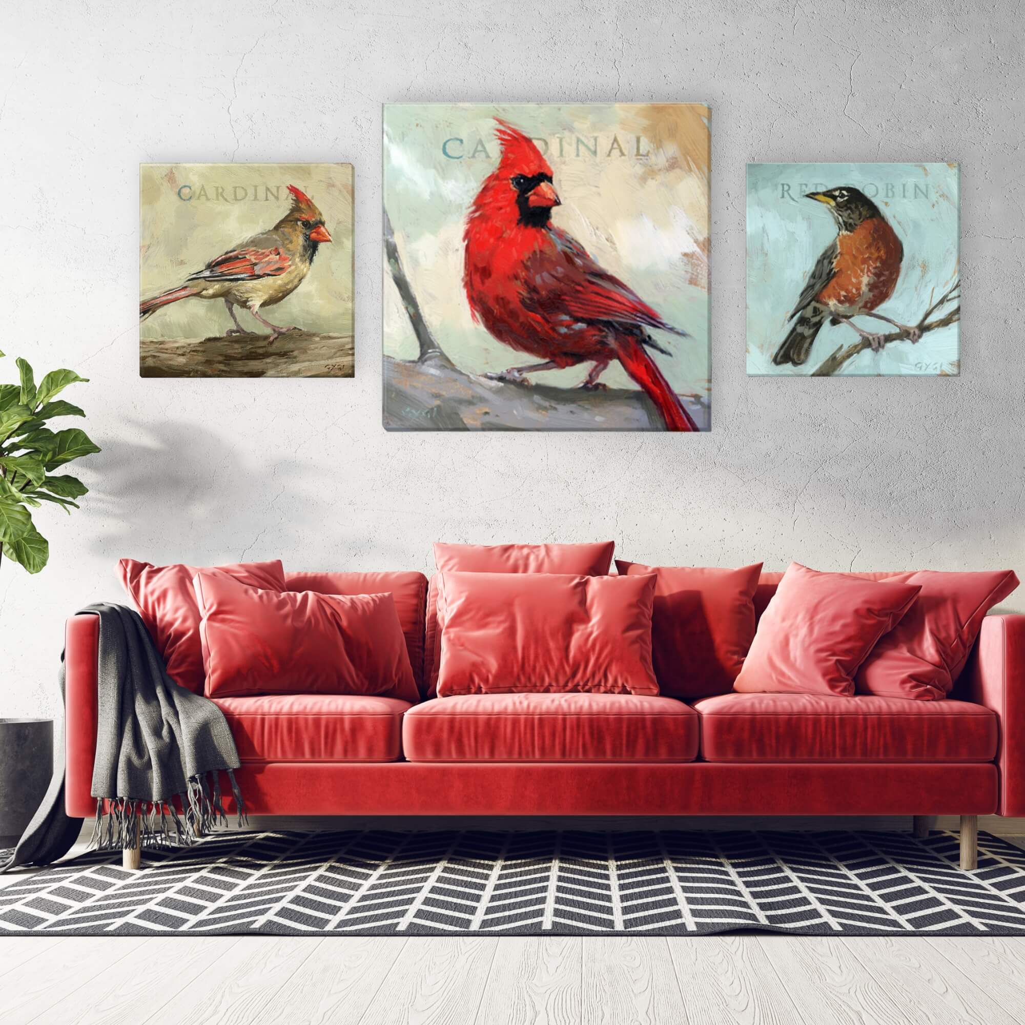Female Cardinal Giclee Art