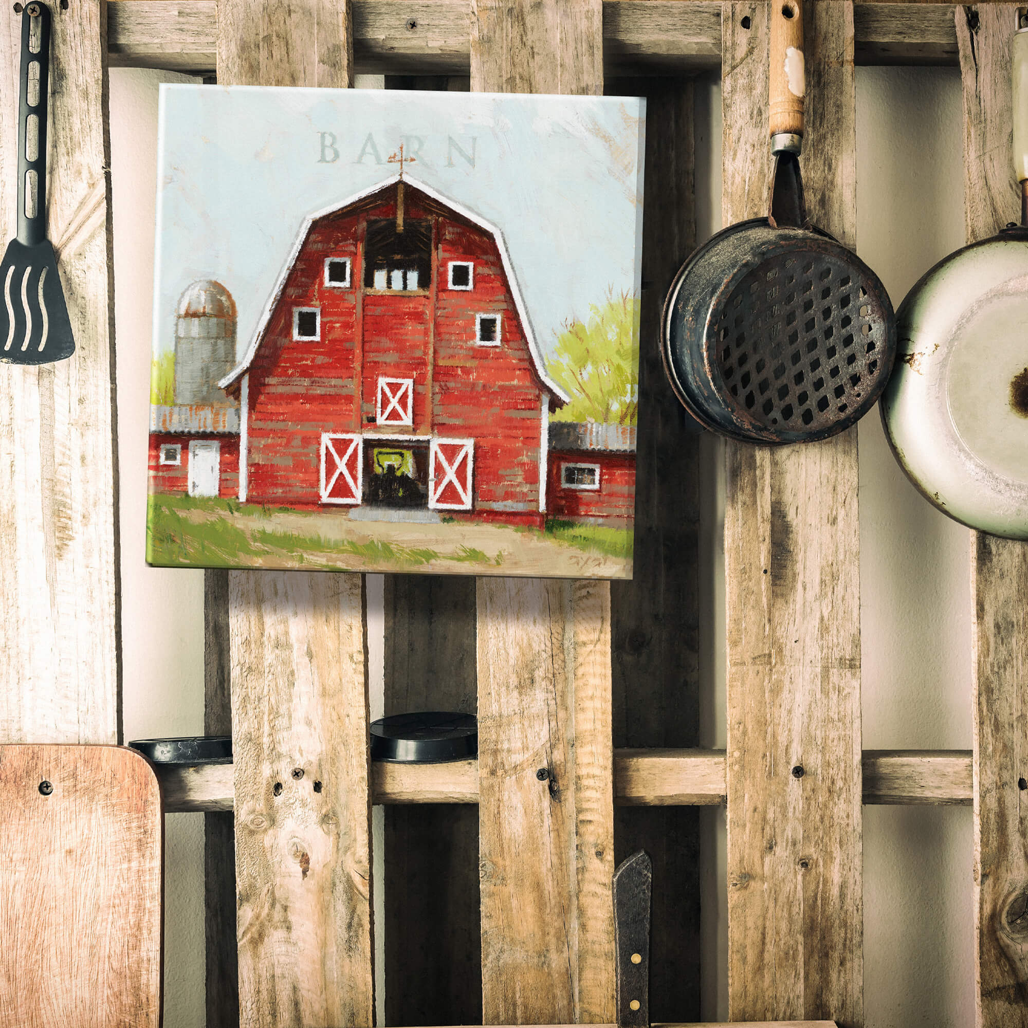 Red Barn Wall Art