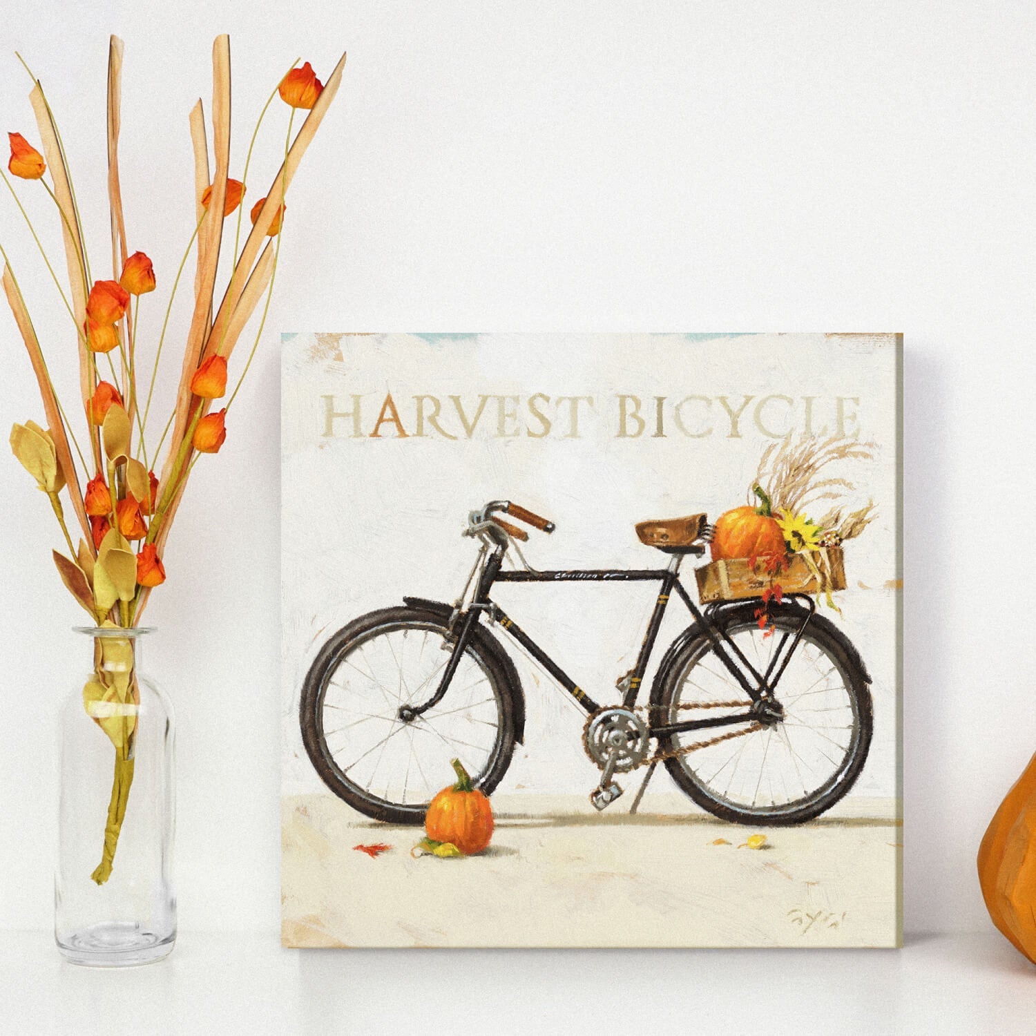 Harvest Bike Giclee Wall Art